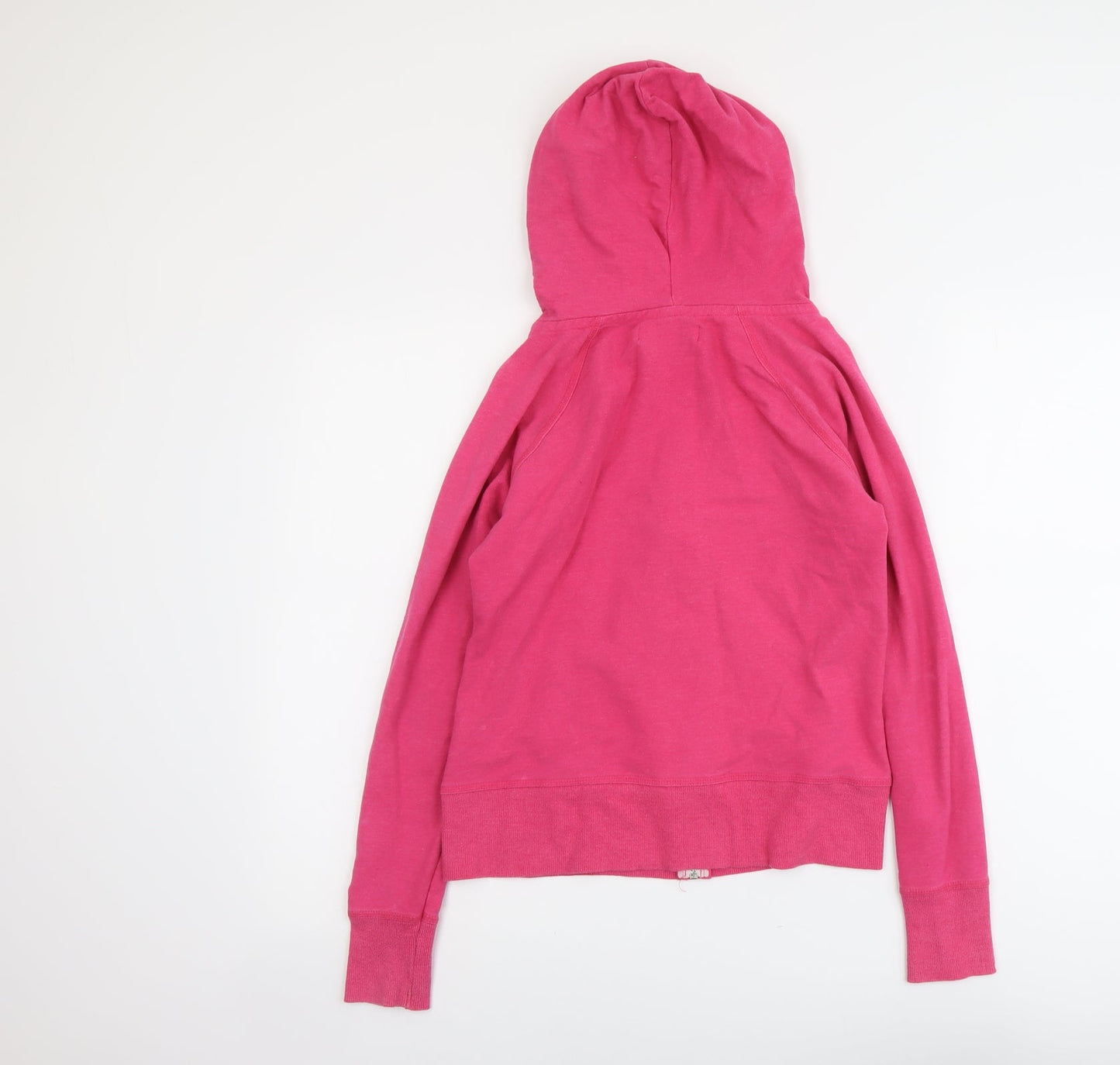 Peacocks Womens Pink Cotton Full Zip Hoodie Size 10 Zip