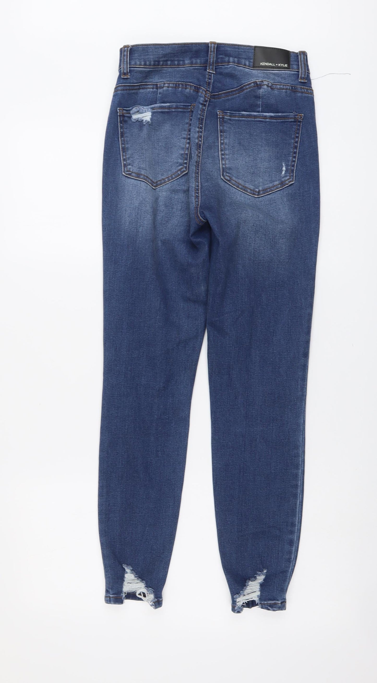 Kendall And Kylie Womens Blue Cotton Skinny Jeans Size 26 in L27 in Regular Button