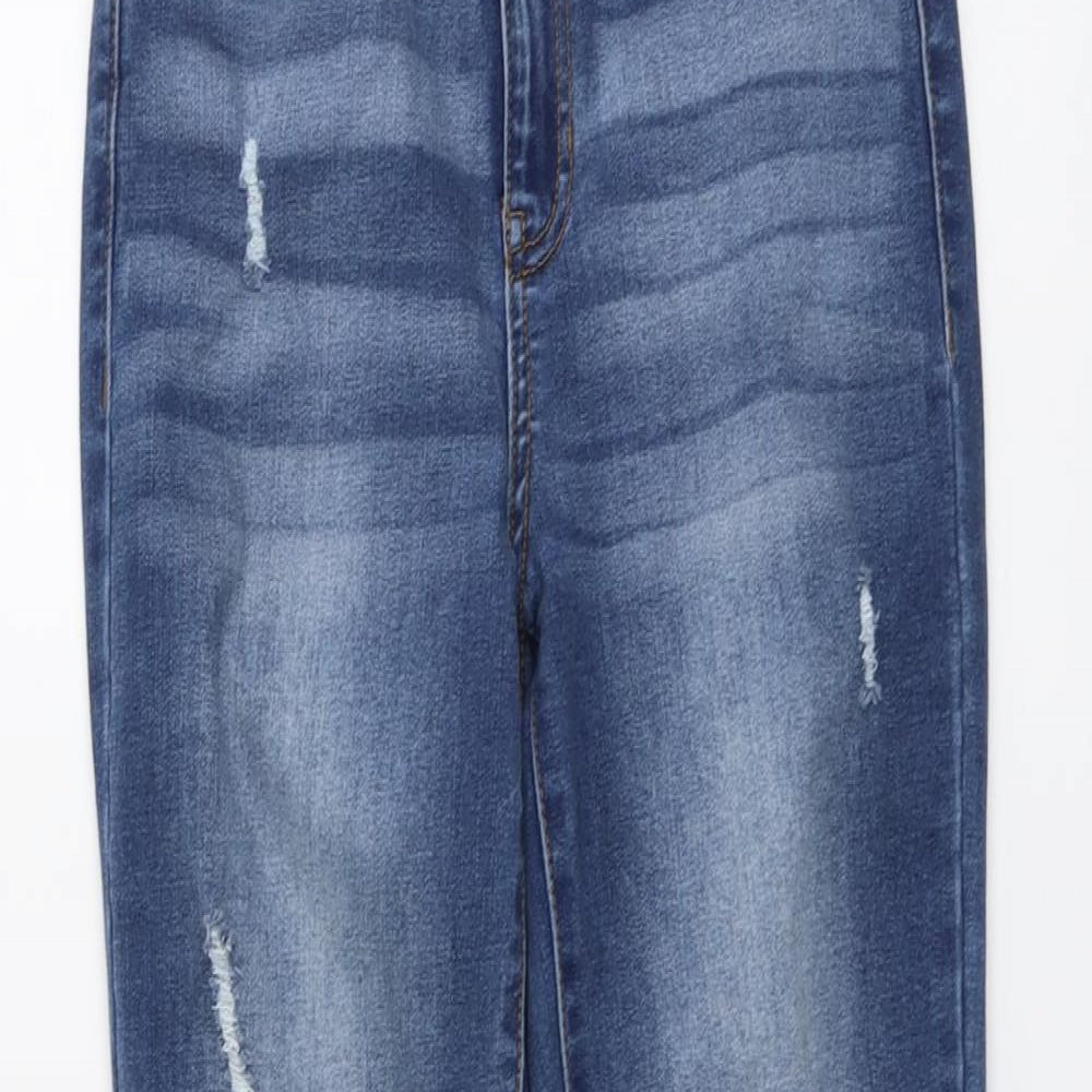 Kendall And Kylie Womens Blue Cotton Skinny Jeans Size 26 in L27 in Regular Button