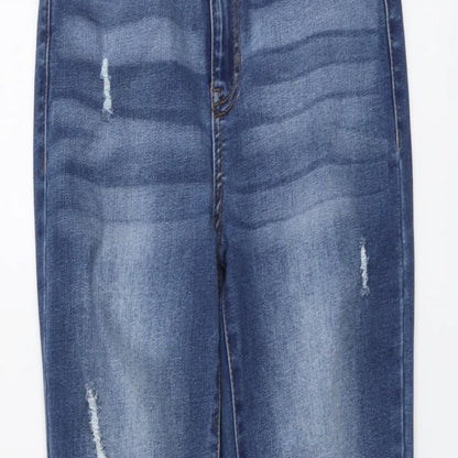 Kendall And Kylie Womens Blue Cotton Skinny Jeans Size 26 in L27 in Regular Button
