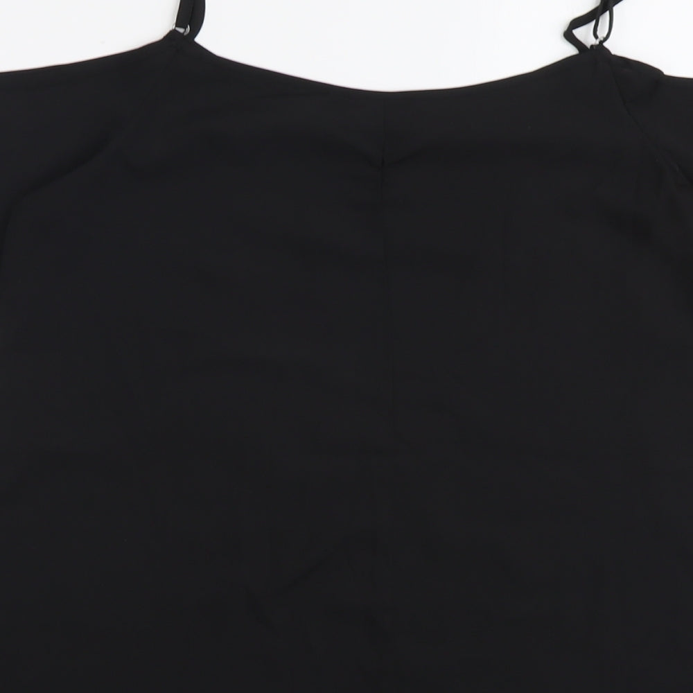Womens UK Size 12 Be You Black Basic Blouse