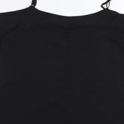 Womens UK Size 12 Be You Black Basic Blouse