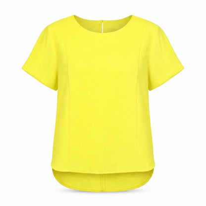 Womens UK Size 12 Atmosphere Yellow Basic Blouse