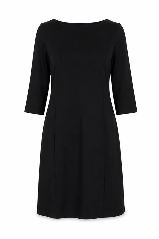 BHS Womens Black Polyester Trapeze & Swing Size 12 Round Neck Pullover