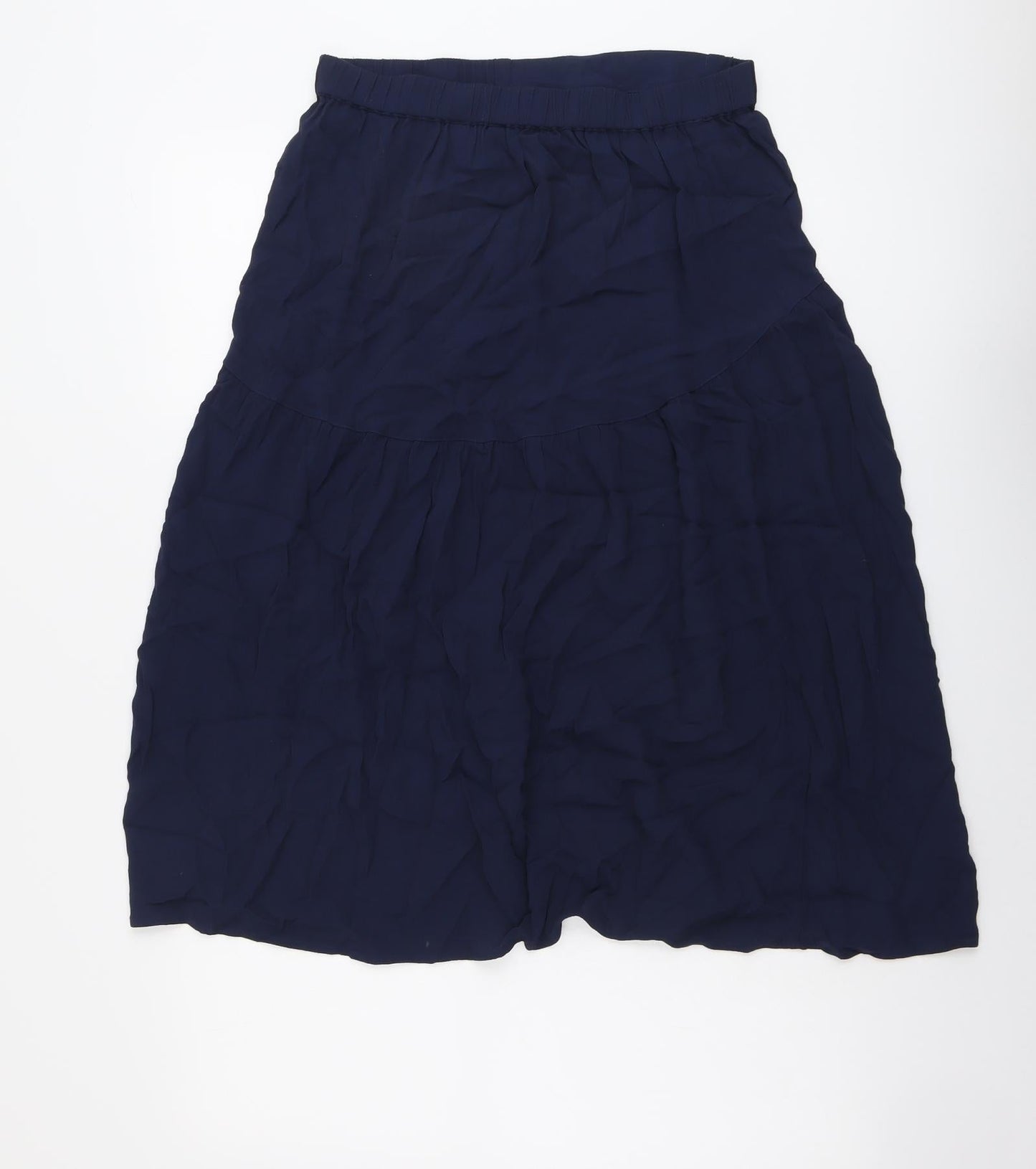 Marks and Spencer Womens Blue Viscose Swing Skirt Size 10