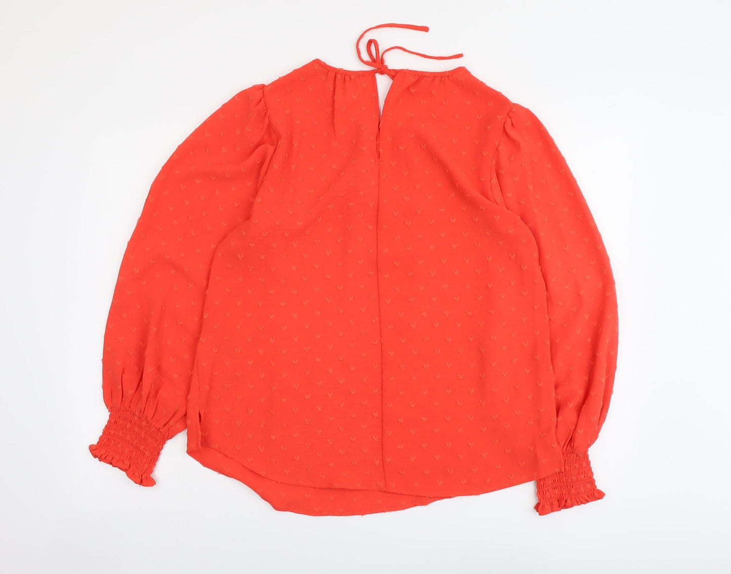 Womens UK Size 10 Marks and Spencer Orange Basic Blouse