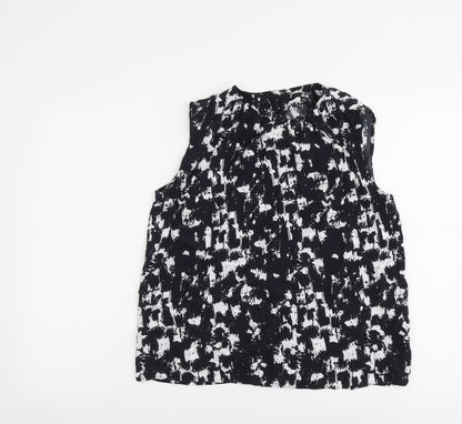 Womens UK Size XS Uniqlo Black Basic Tank