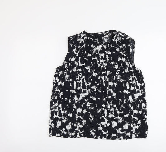 Womens UK Size XS Uniqlo Black Basic Tank