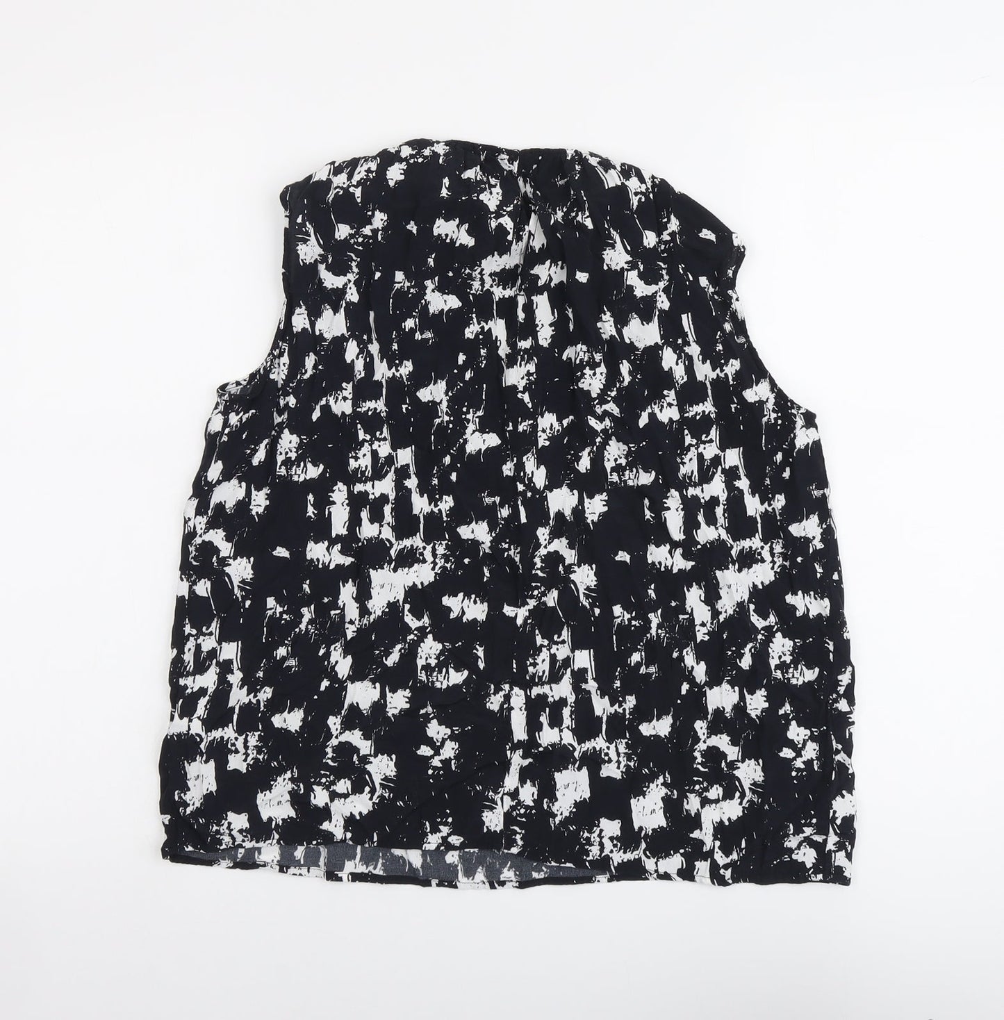 Womens UK Size XS Uniqlo Black Basic Tank