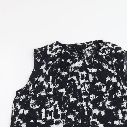 Womens UK Size XS Uniqlo Black Basic Tank