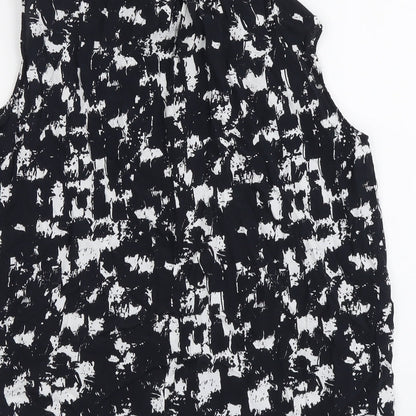 Womens UK Size XS Uniqlo Black Basic Tank