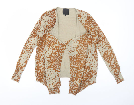 Womens UK Size XS In Wear Beige Cardigan Jumper