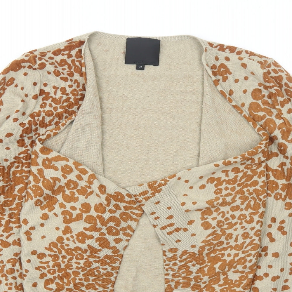 Womens UK Size XS In Wear Beige Cardigan Jumper