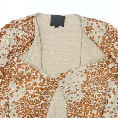 Womens UK Size XS In Wear Beige Cardigan Jumper