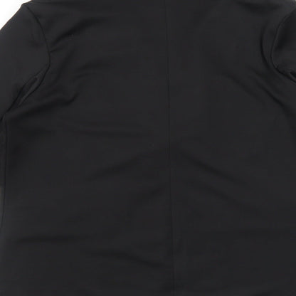 Preworn Womens Black Jacket Blazer Size M Button