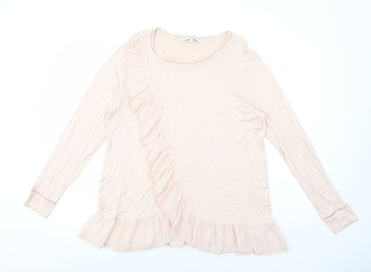 Womens UK Size 16 NEXT Pink Basic Blouse