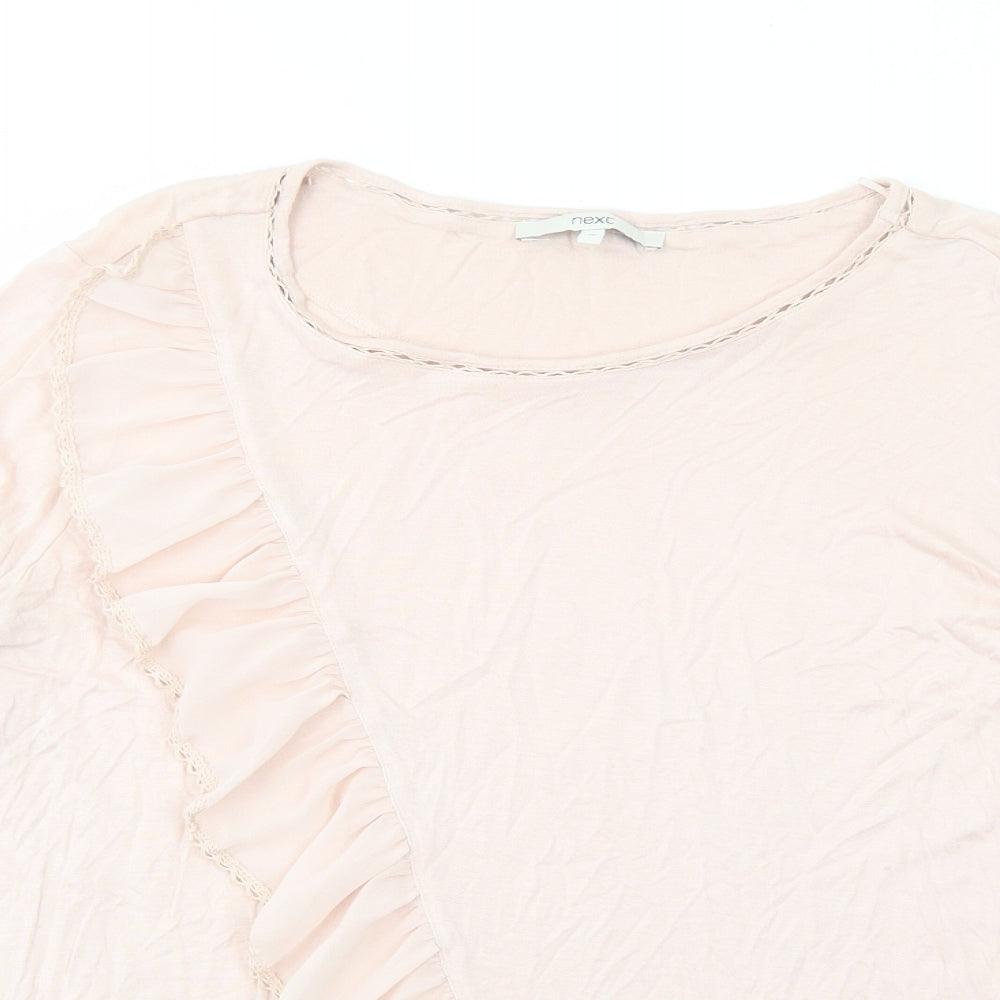 Womens UK Size 16 NEXT Pink Basic Blouse