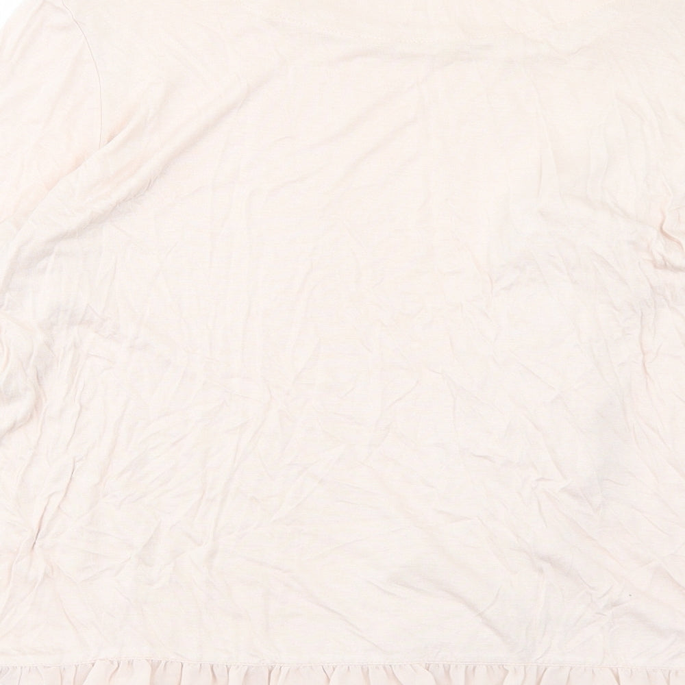 Womens UK Size 16 NEXT Pink Basic Blouse