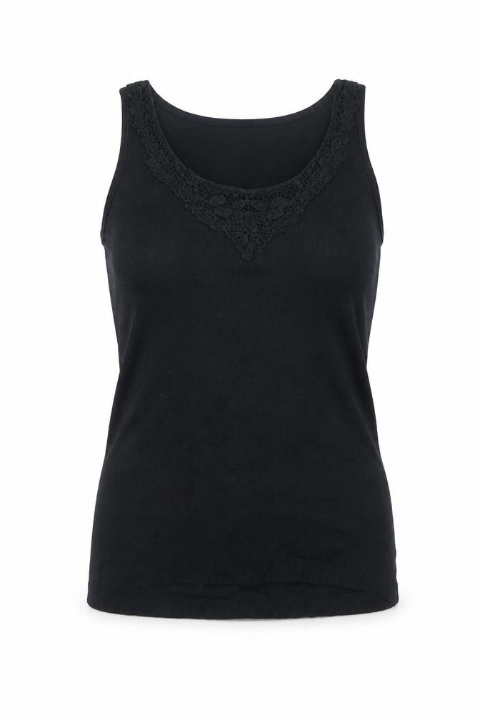 Womens UK Size 10 Primark Black Basic Tank