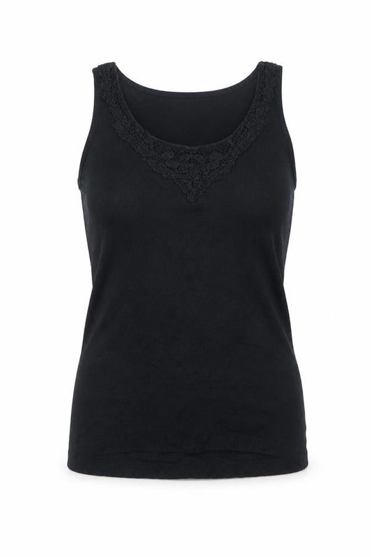 Womens UK Size 10 Primark Black Basic Tank