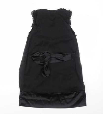 AX Paris Womens Black Polyester A-Line Size 8 Round Neck Pullover