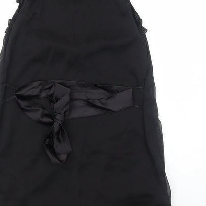 AX Paris Womens Black Polyester A-Line Size 8 Round Neck Pullover