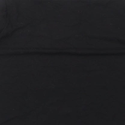 Womens UK Size 2XL Preworn Black Basic T-Shirt