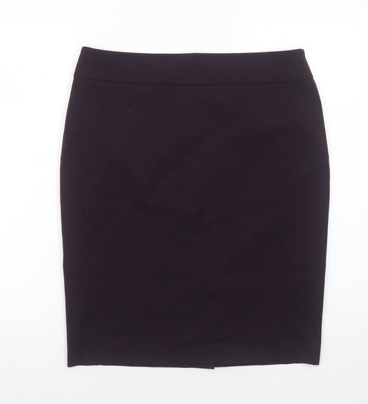 LOFT Womens Purple Polyester Straight & Pencil Skirt Size 10 Zip