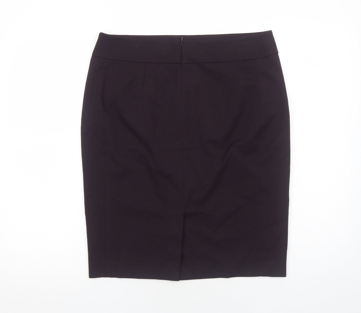 LOFT Womens Purple Polyester Straight & Pencil Skirt Size 10 Zip