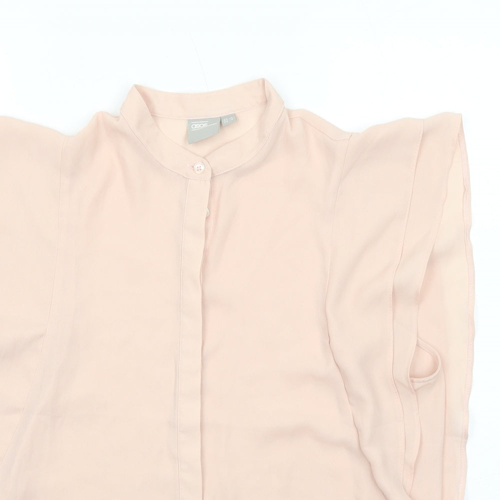 Womens UK Size 12 ASOS Pink Basic Tank