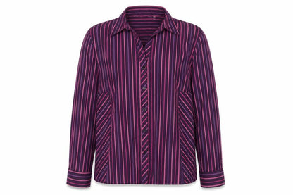 Womens UK Size 12 Preworn Purple Basic Button-Up