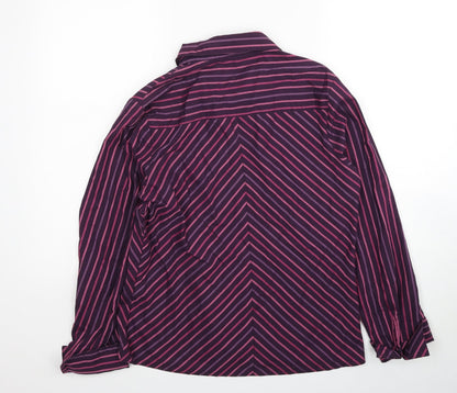 Womens UK Size 12 Preworn Purple Basic Button-Up