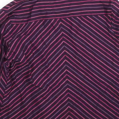 Womens UK Size 12 Preworn Purple Basic Button-Up