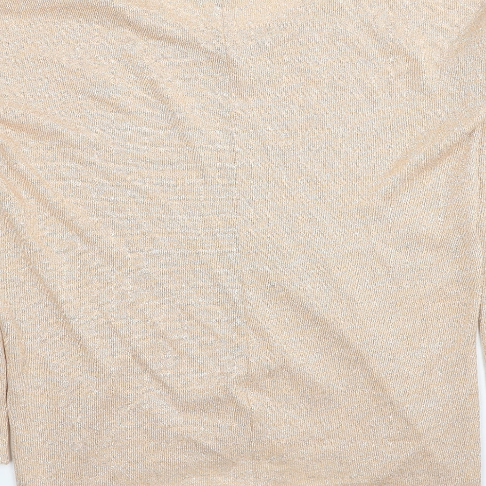 Womens UK Size 8 Topshop Beige Pullover Jumper