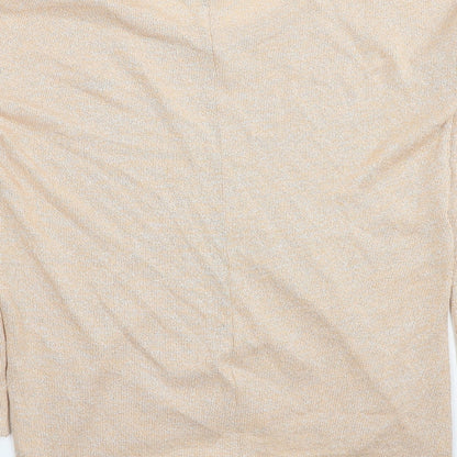 Womens UK Size 8 Topshop Beige Pullover Jumper