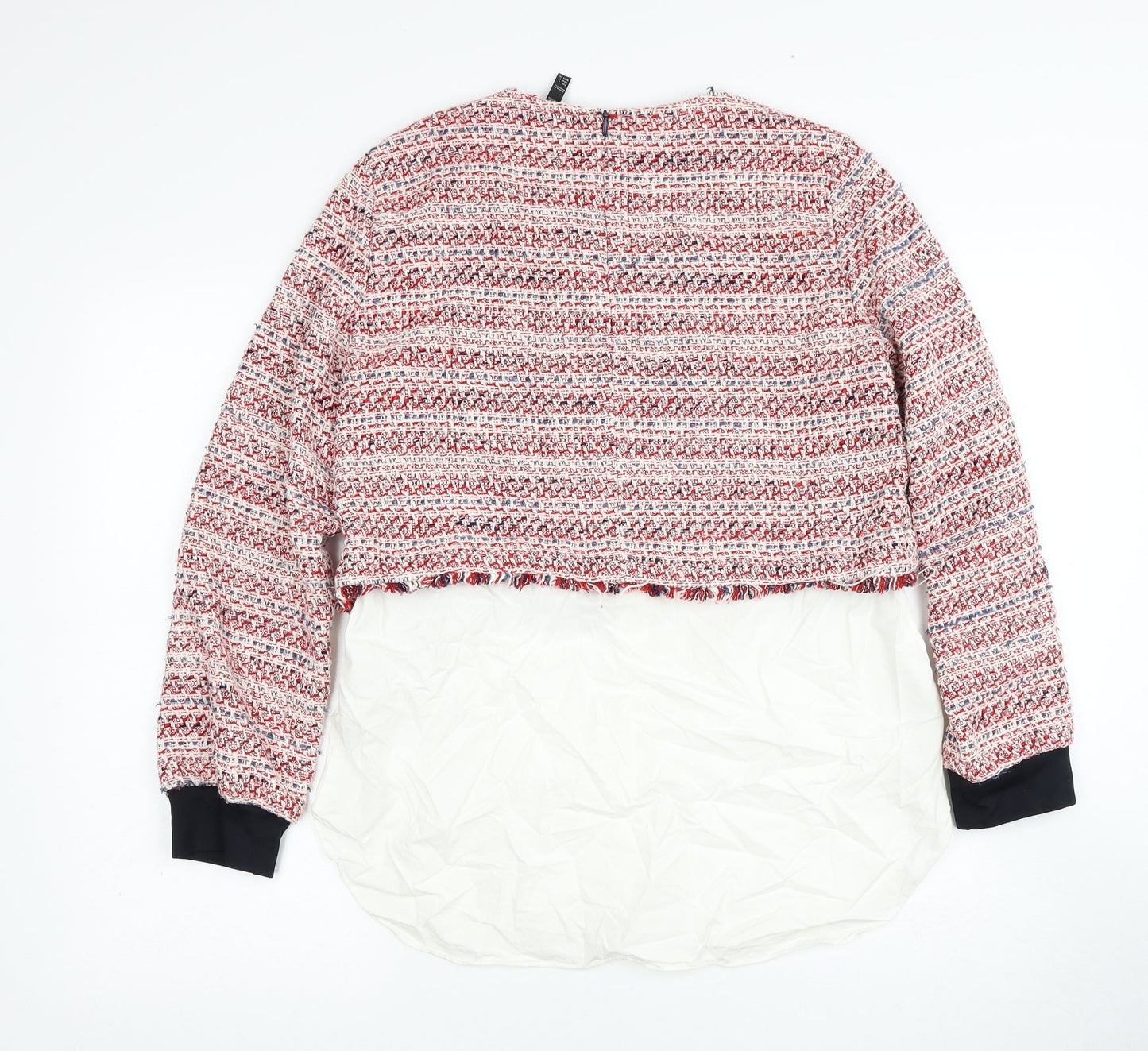 Womens UK Size L Zara Red Pullover Jumper
