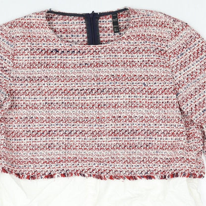 Womens UK Size L Zara Red Pullover Jumper