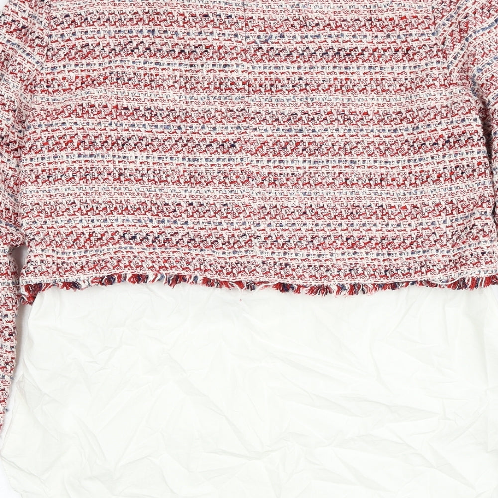 Womens UK Size L Zara Red Pullover Jumper