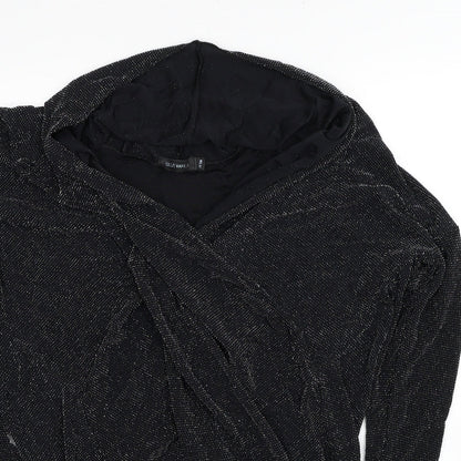 Womens UK Size S Blue Vanilla Black Basic Blouse