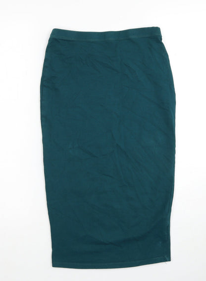 Atmosphere Womens Blue Cotton Bandage Skirt Size 8