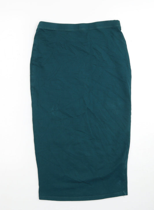 Atmosphere Womens Blue Cotton Bandage Skirt Size 8