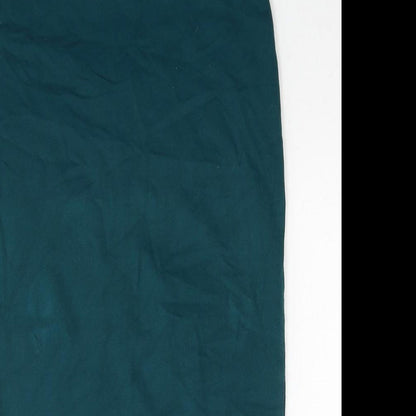 Atmosphere Womens Blue Cotton Bandage Skirt Size 8