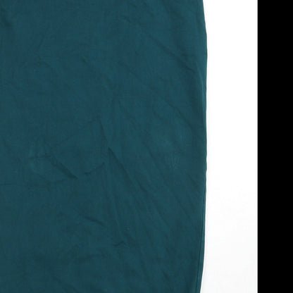 Atmosphere Womens Blue Cotton Bandage Skirt Size 8