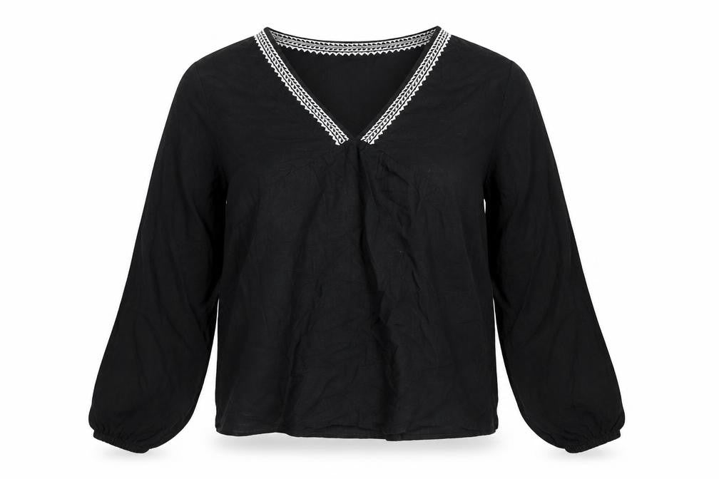 Womens UK Size 8 Marks and Spencer Black Basic Blouse