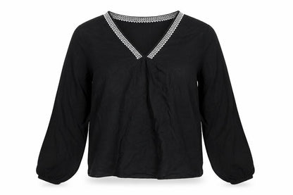 Womens UK Size 8 Marks and Spencer Black Basic Blouse