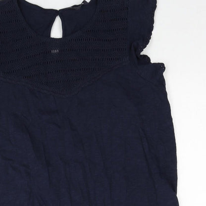 Womens UK Size 10 Marks and Spencer Blue Basic Tank