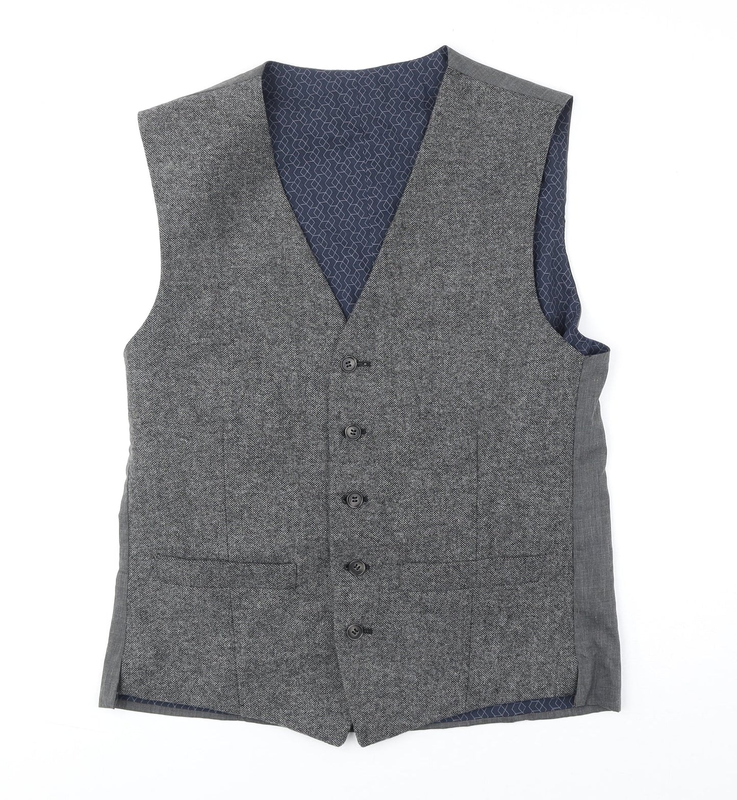 Mens UK Size One Size Limehaus Regular Grey Suit Jacket