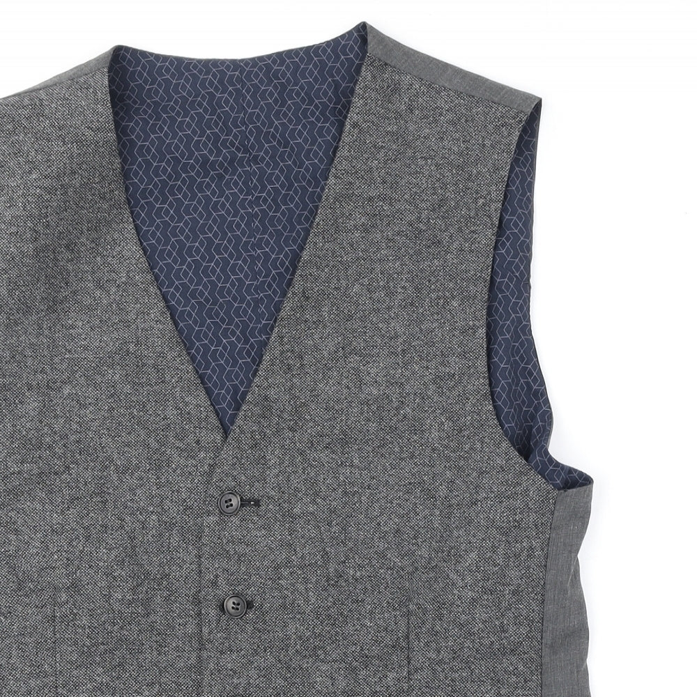 Mens UK Size One Size Limehaus Regular Grey Suit Jacket