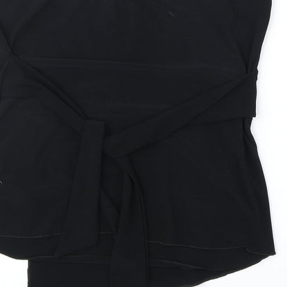 Womens UK Size 14 Preworn Black Basic Tank