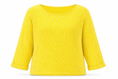 Womens UK Size 14 Izabel Yellow Pullover Jumper